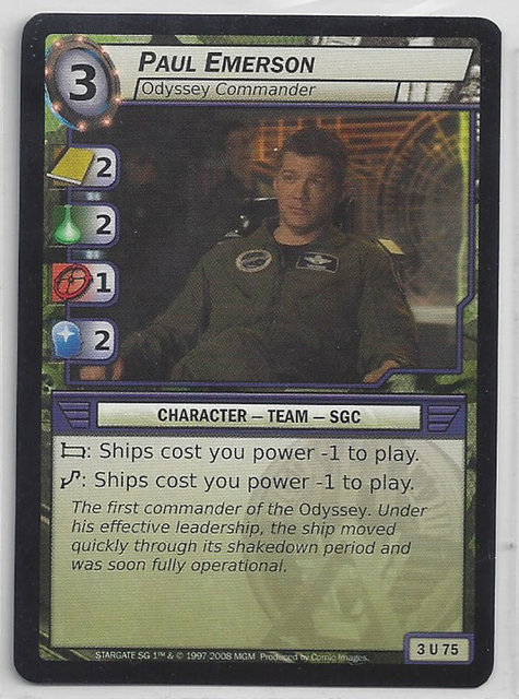 Paul Emerson, Odyssey Commander